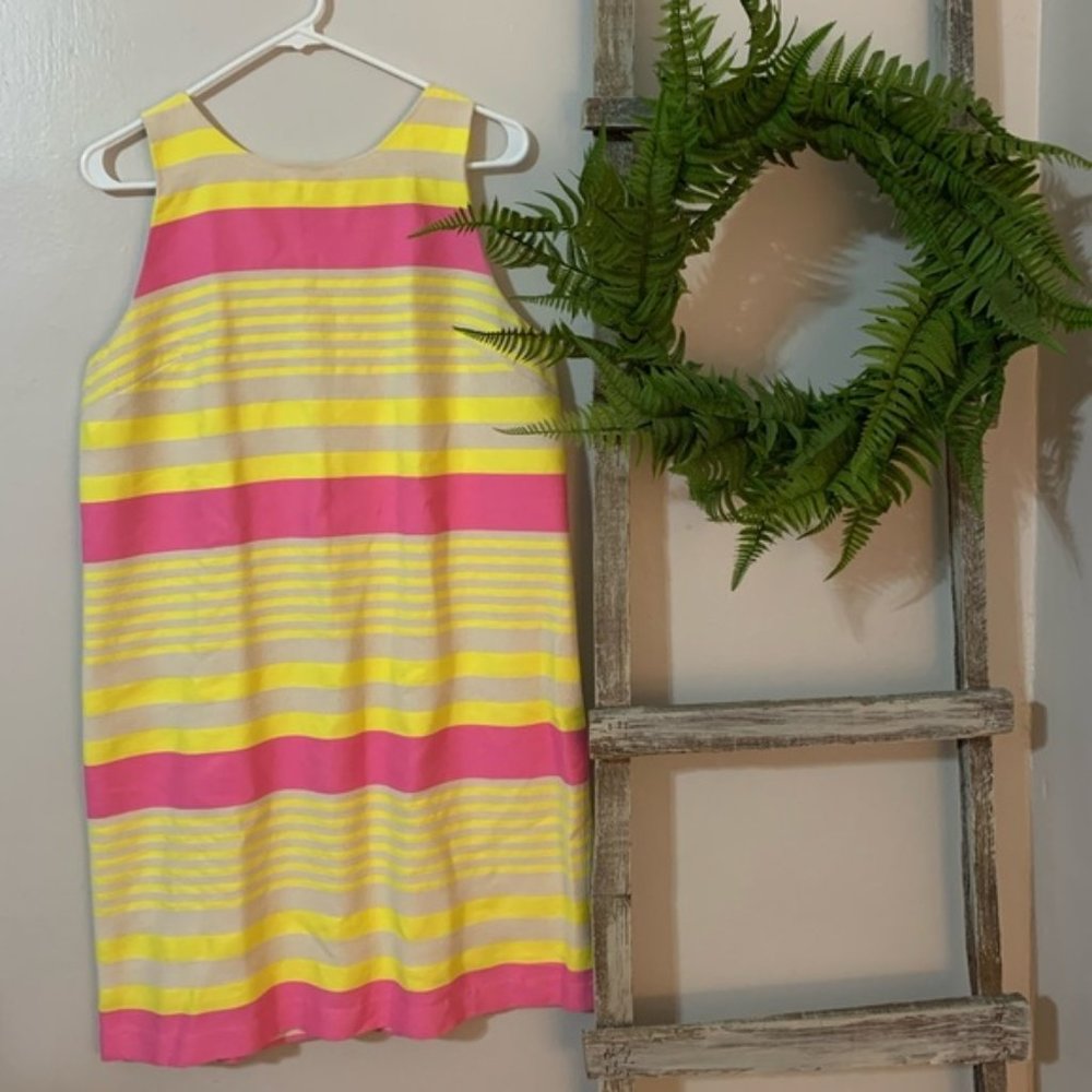 Loft Striped Summer Dress EUC